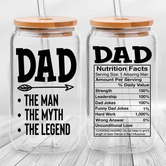 Dad The Man The Myth The Legend-Dad Nutrition Facts